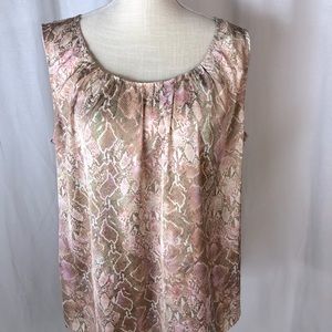 Chico’s Snake Skin Print Tank Size XL